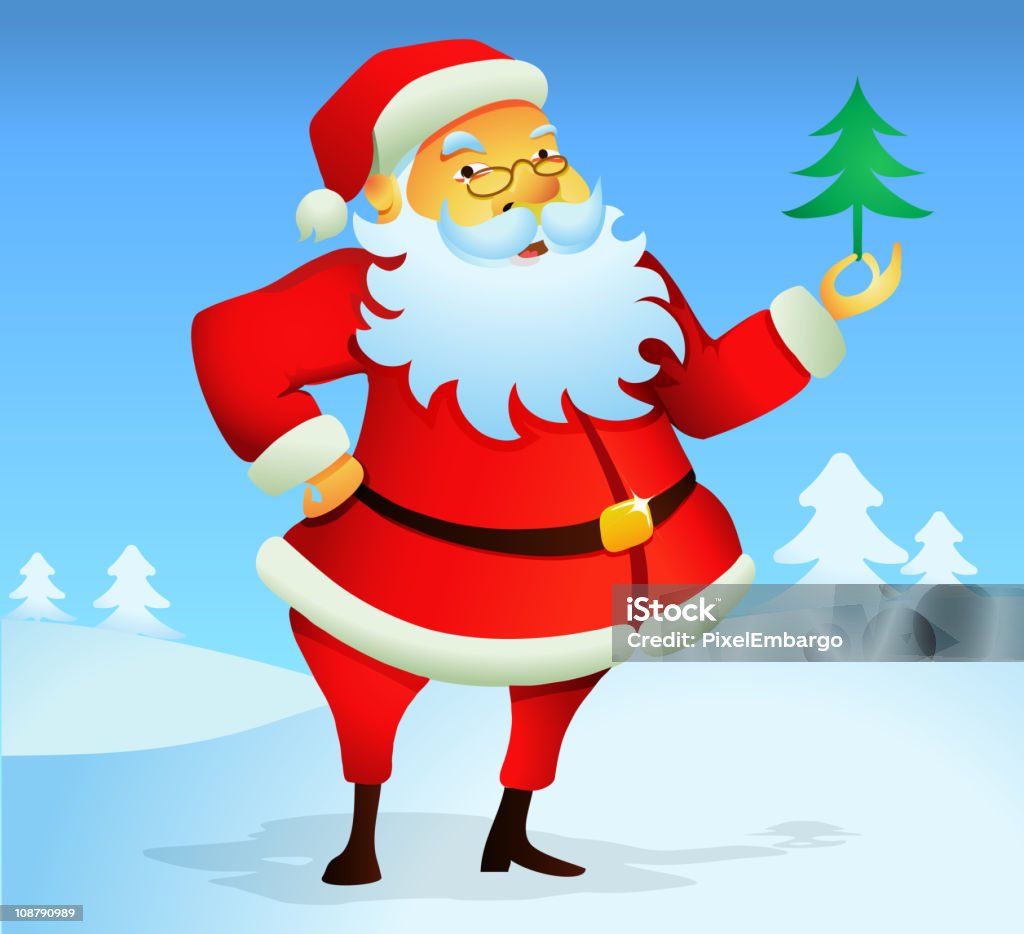 Santa Noel - Vetor de Arte royalty-free