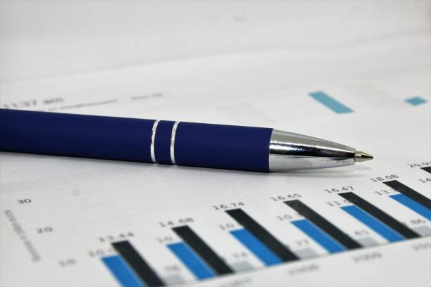 istock Sales results and pen. 1087911846