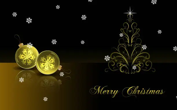 Vector illustration of Merry Christmas background