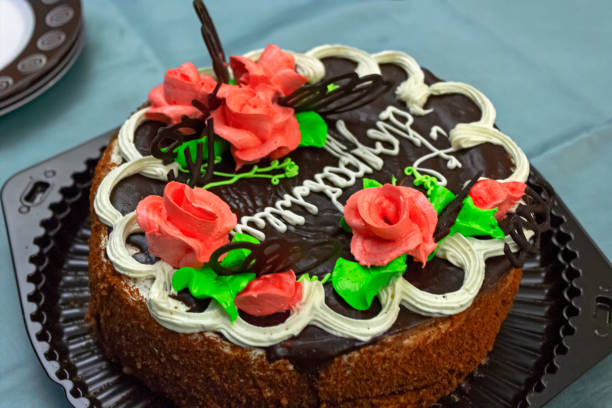 istock sponge cake with chocolate icing and butter cream 1087912652