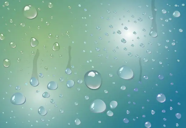 Vector illustration of Water drops background