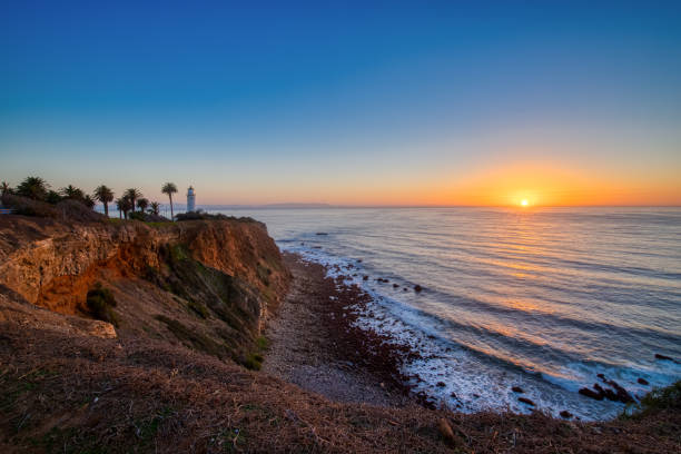 istock Colorful Sky at Sunset at Point Vicente Lighthouse 1087917020