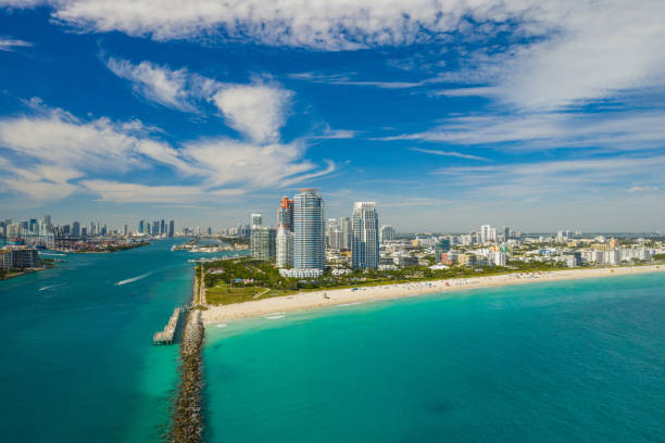 istock Drone aerial Miami Beach Florida 1087923950
