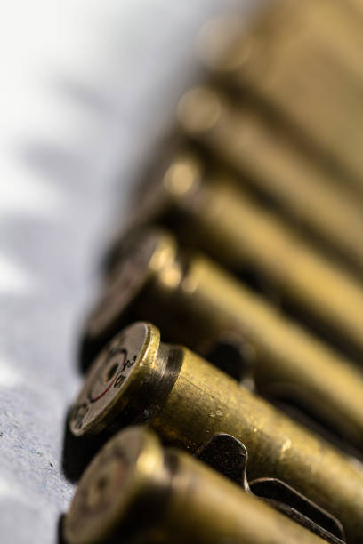 istock Bullet weapon close up detail 1087930906