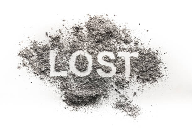 istock Lost word drawing in dust, ash, dirt 1087932804