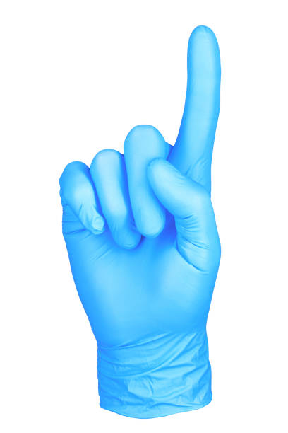 istock photo hand isolated glove pointing gesture 1087939950