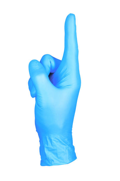 istock photo hand isolated glove pointing gesture 1087940032