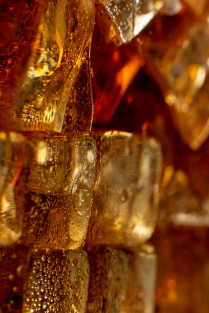 istock Close up view of the ice cubes in cola 1087941512