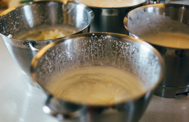istock Cooking homemade ice cream with Liquid nitrogen 1087947002