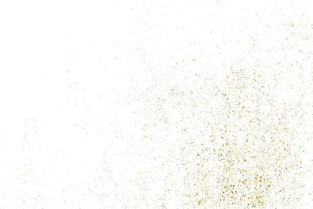 ilustraciones, imágenes clip art, dibujos animados e iconos de stock de textura de glitter oro aislada sobre fondo blanco. - talcum powder illustrations