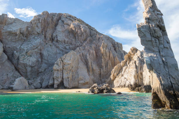 istock Isolated Beach Near Cabo San Lucas Hidden in Rock Formations 1087973088