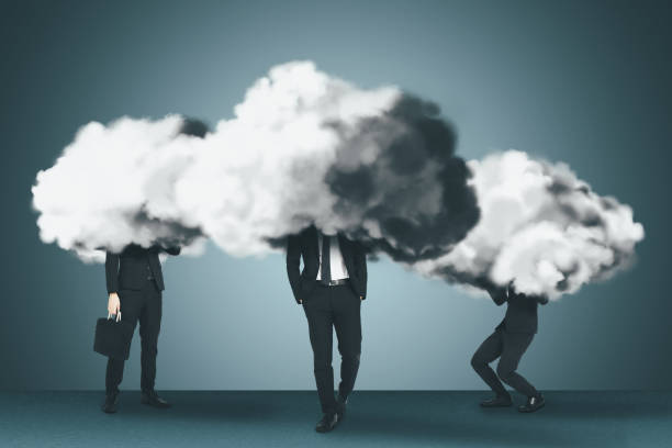istock Business team with cloud and brain concepts 1087991782