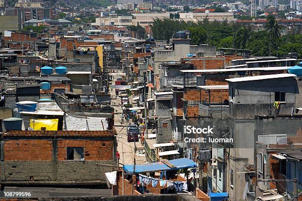 Favelas In Rio De Janeiro Stockfoto und mehr Bilder von Antenne - Antenne, Architektur, Armut