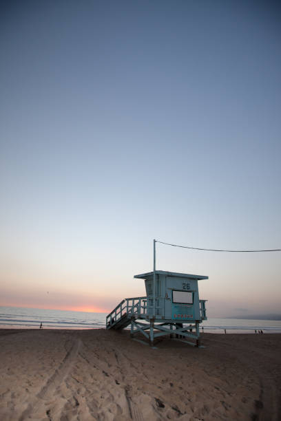 istock LA beaches Lifeguard Tower at sunset 1087996192