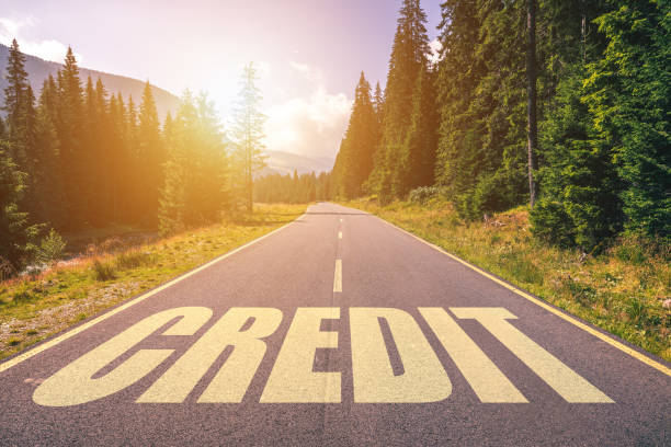 istock Credit word written on road in the mountains 1088009084