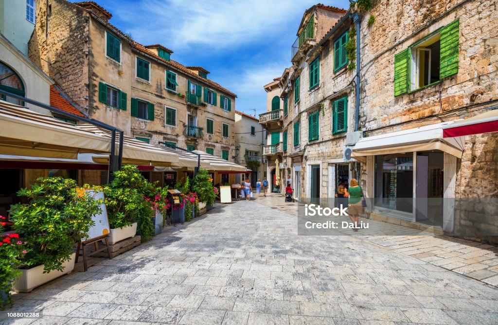 Cidade Velha De Split, Croácia Foto de Stock - Imagem de cidade