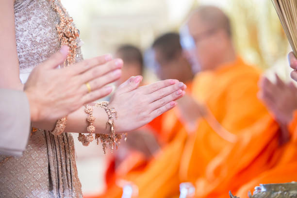 istock The monks praying and bless by holy water for Wedding ceremony 1088026852