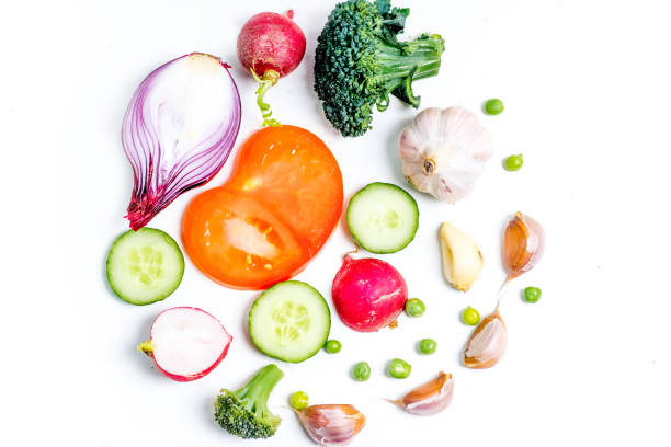 istock a fresh group of vegetables on white background 1088054530