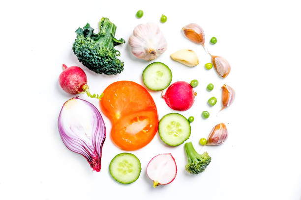 istock a fresh group of vegetables on white background 1088054538
