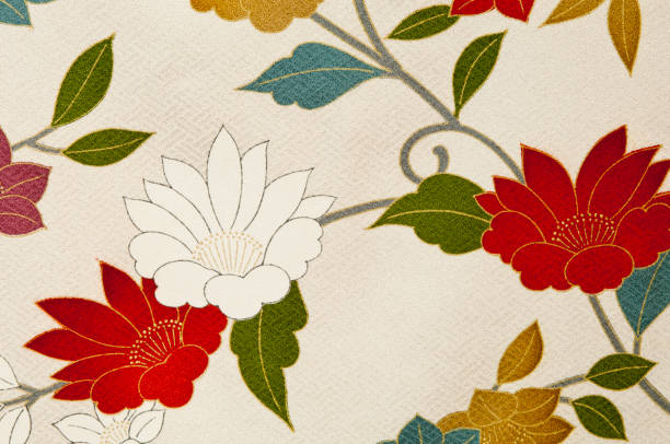 istock Pattern of a Japanese old kimono 1088058994