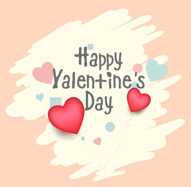 happy valentine's day piękny rysunek kartka z życzeniami z serca twórcze ręcznie rysowane wektor karty zimowej, elementy, miłość - cherry valentine stock illustrations