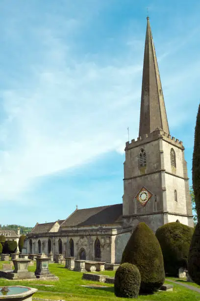 Photo of The historic 'wool church' at Painswick in the Cotswolds