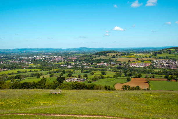 istock Early summer view over patchwork fields in the Severn Vale from Selsley Common 1088071344