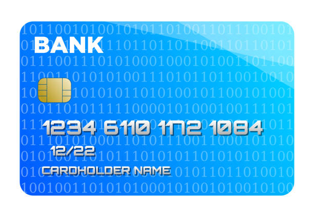 karta kredytowa z kodem binarnym - cheap mb stock illustrations