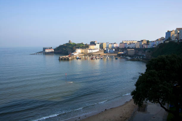 istock Colourful buildings surround the harbour at Tenby 1088081928