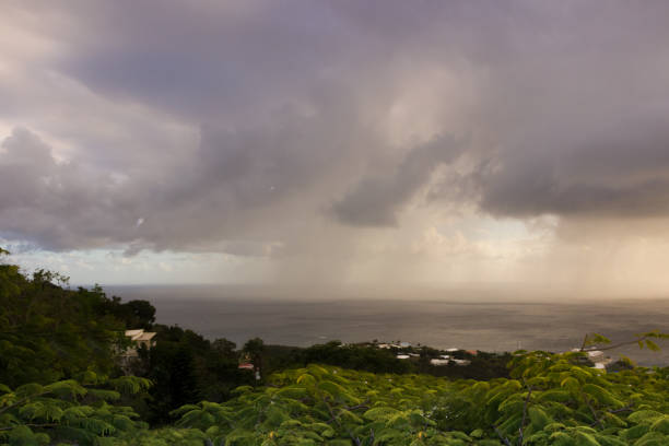 istock Stormy skies on St. Thomas island, USVI 1088083990