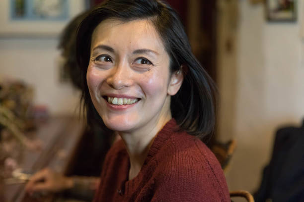istock Japanese woman with beautiful smile 1088085648