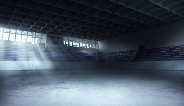 arena del hielo 3d - ice rink fotografías e imágenes de stock