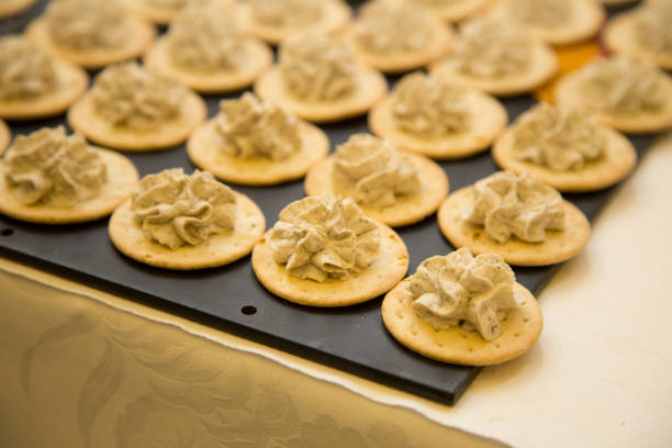 istock horizontal image with detail of open sandwiches with walnut sauce 1088100826
