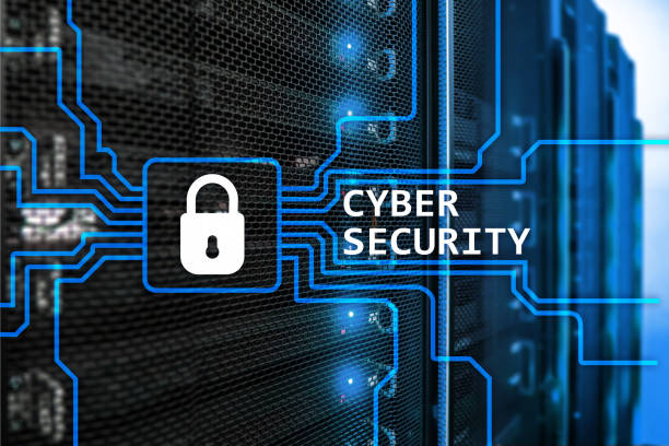 istock Cyber security, information privacy and data protection concept on server room background. 1088103092