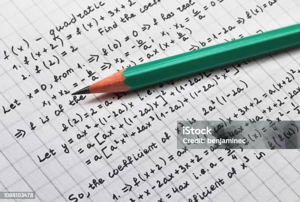 Solving Math Problem Stock Photo - Download Image Now - Mathematics, Science, Education Training Class