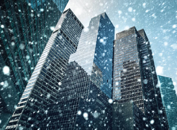 istock Winter Manhattan in the snowfall 1088105296