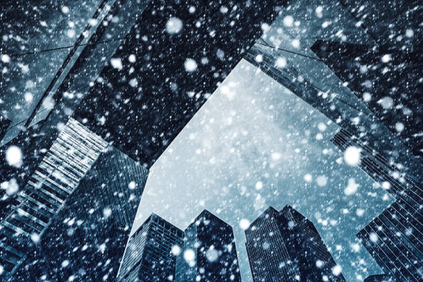 istock Winter Manhattan in the snowfall 1088105374
