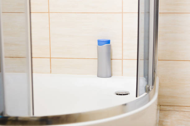 istock Shower tray with washing detergent. 1088105434