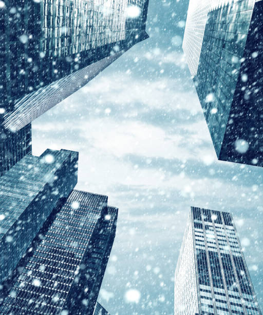 istock Winter Manhattan in the snowfall 1088105440