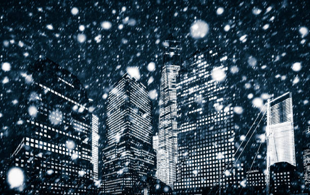 istock Winter Manhattan in the snowfall 1088105546