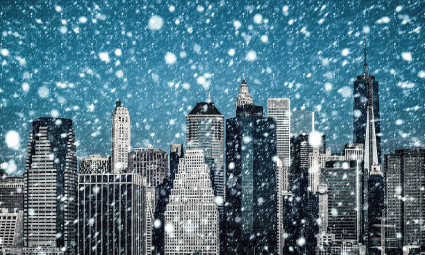 istock Winter Manhattan in the snowfall 1088105598