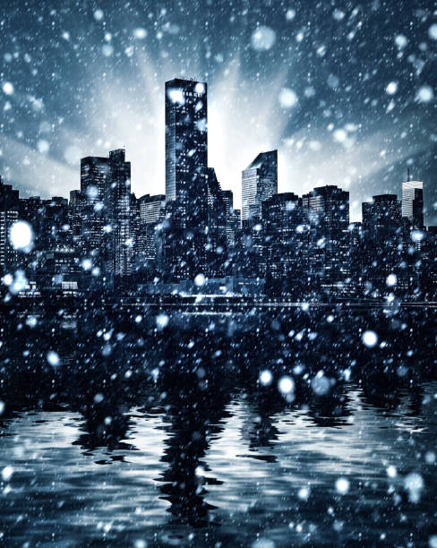 istock Winter Manhattan in the snowfall 1088105616