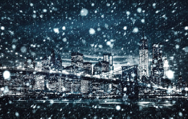 istock Winter Manhattan in the snowfall 1088105628