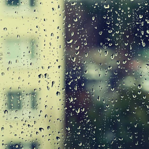 istock Window drops. Beautiful background for rain and bad weather. 1088109452
