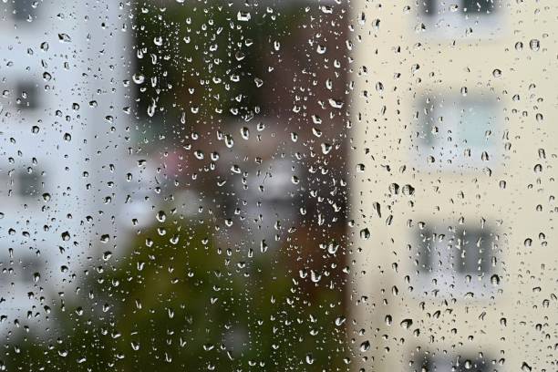 istock Window drops. Beautiful background for rain and bad weather. 1088109748