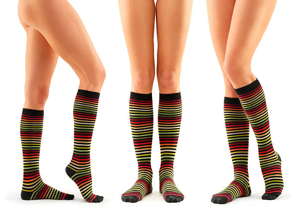istock long legs female in striped kneesock 108811219