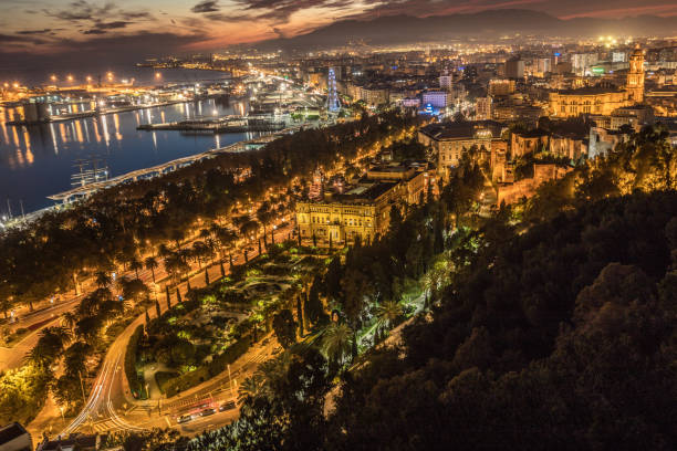 istock Night lights of Malaga 1088112706