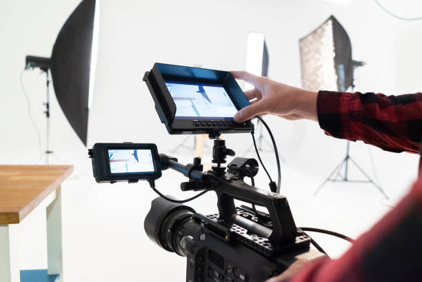 istock Filming camera in the studio 1088112826