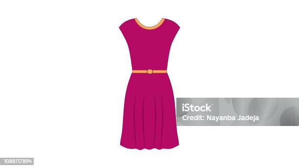 Girl Dress Icon Stock Illustration - Download Image Now - Arts Culture and Entertainment, Black Color, Clothing