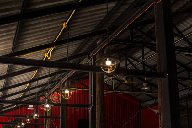 istock stylish hang round ceiling luxury beautiful retro edison light lamp sit. 1088120284